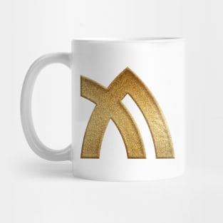 Kagawa Prefecture Symbol in Gold Faux Mug